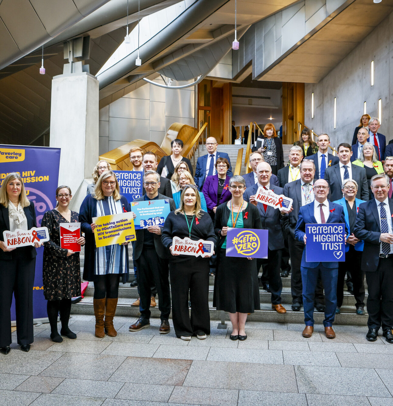 World AIDS Day 2025 MSP's on steps